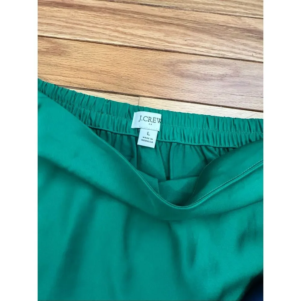 Bundle of 3 J. Crew Satin Skirts Large Pink, Navy, Green - Picture 5 of 6